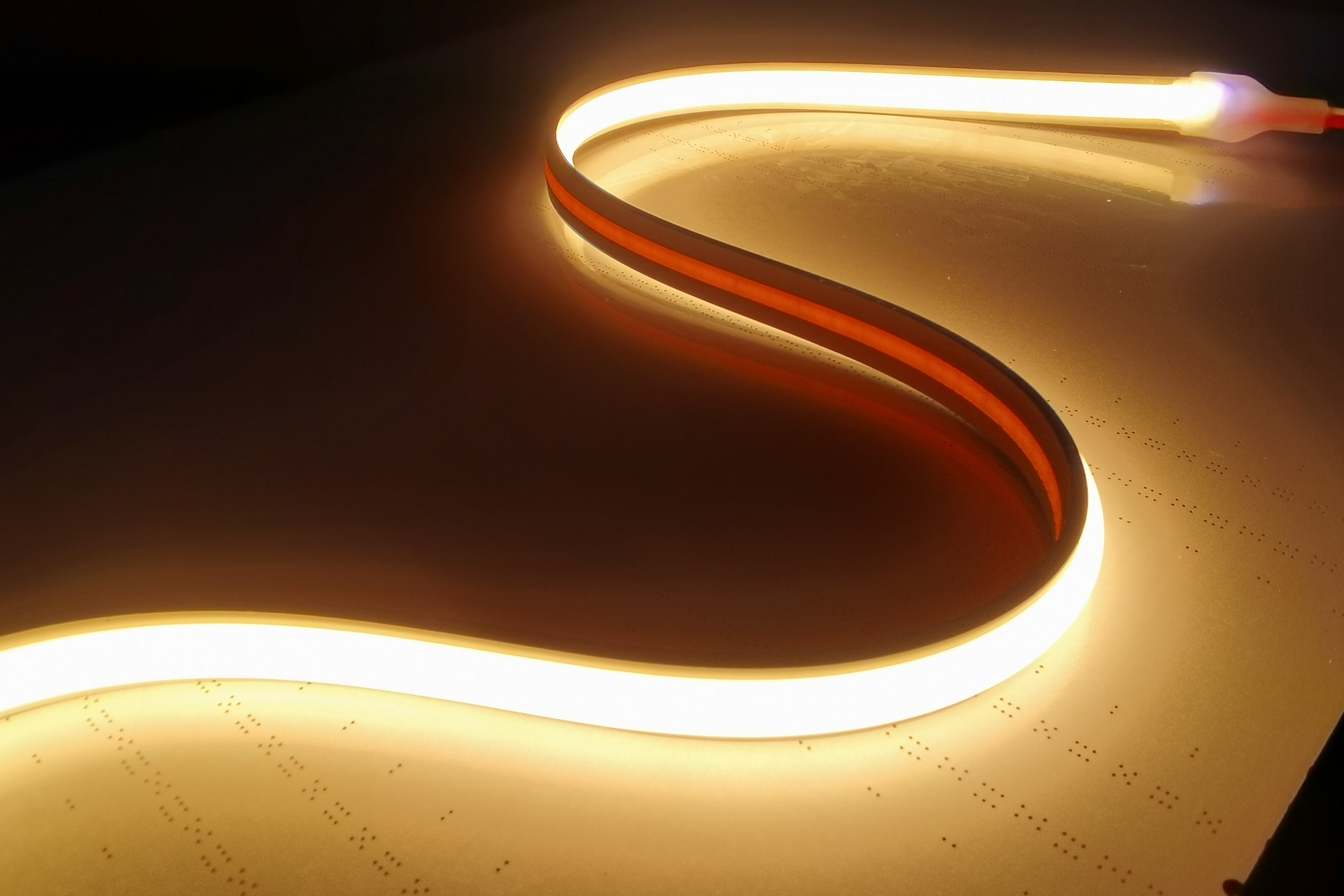 nincs fénypont COB led szalag lámpa